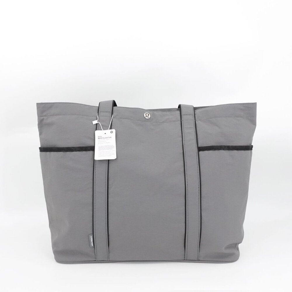Lululemon Daily Multi-Pocket Tote Bag 20L Gray Eucalyptus Legacy Green OS - Picture 10 of 12